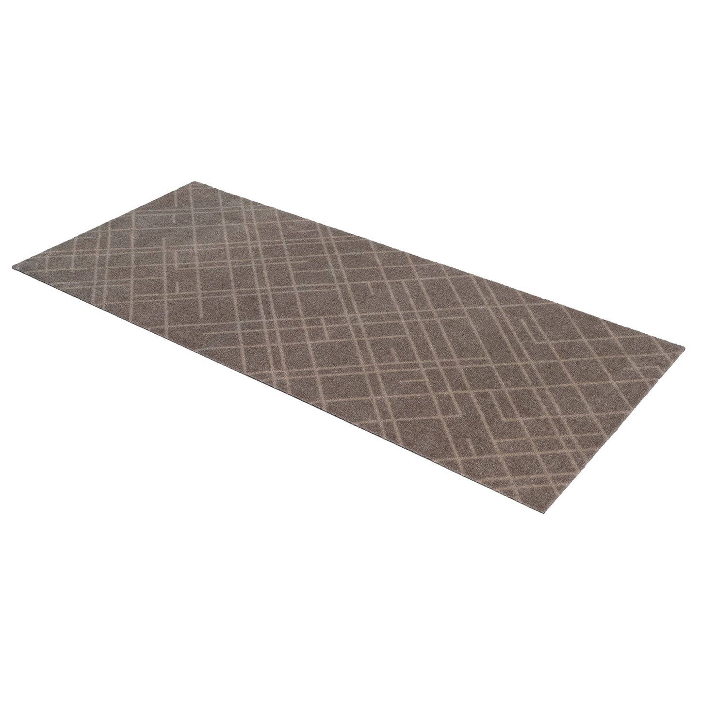 GULVMÅTTE 67 x 150 CM - LINES SAND/BEIGE