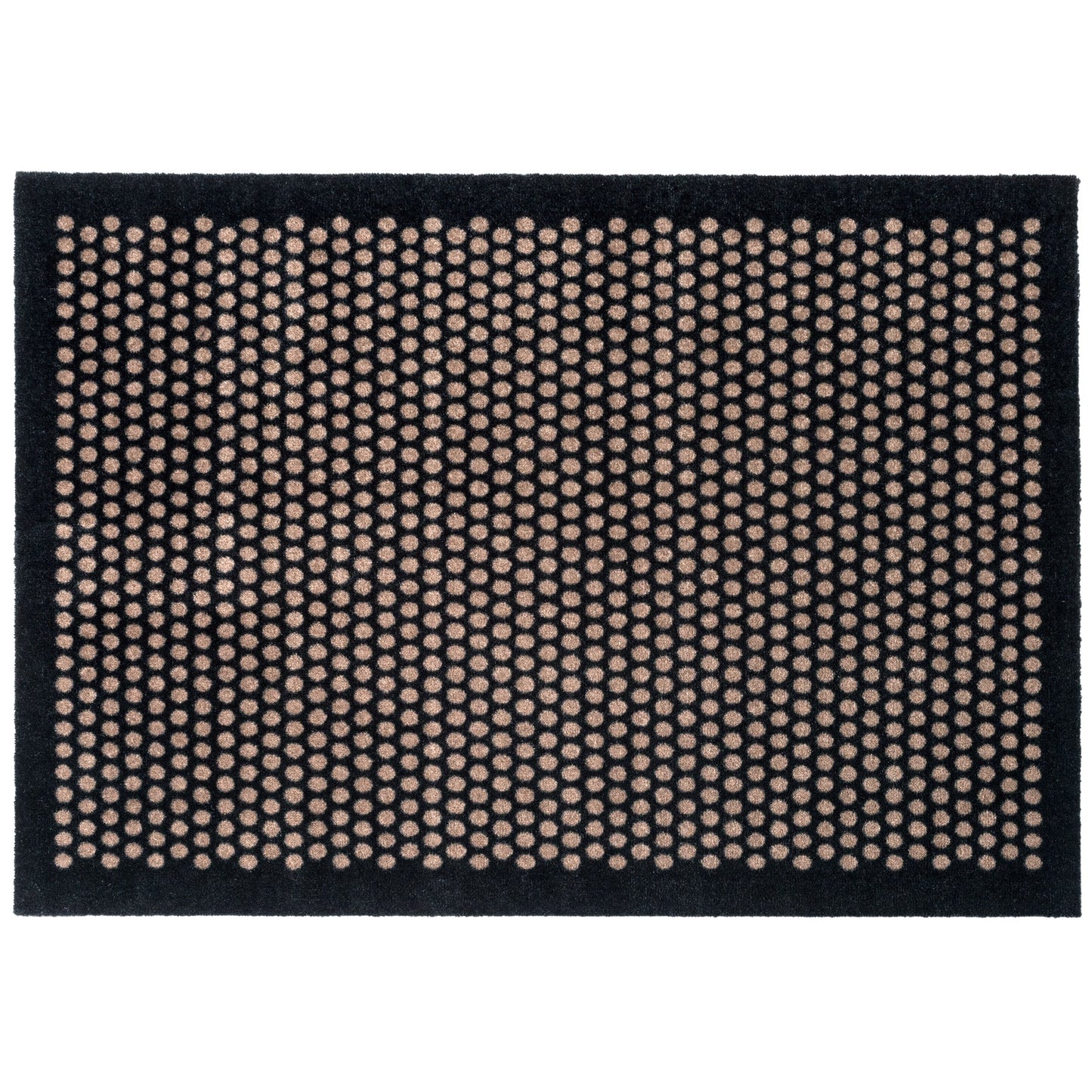 TÆPPE/MÅTTE 90 x 130 CM - DOT SORT/SAND