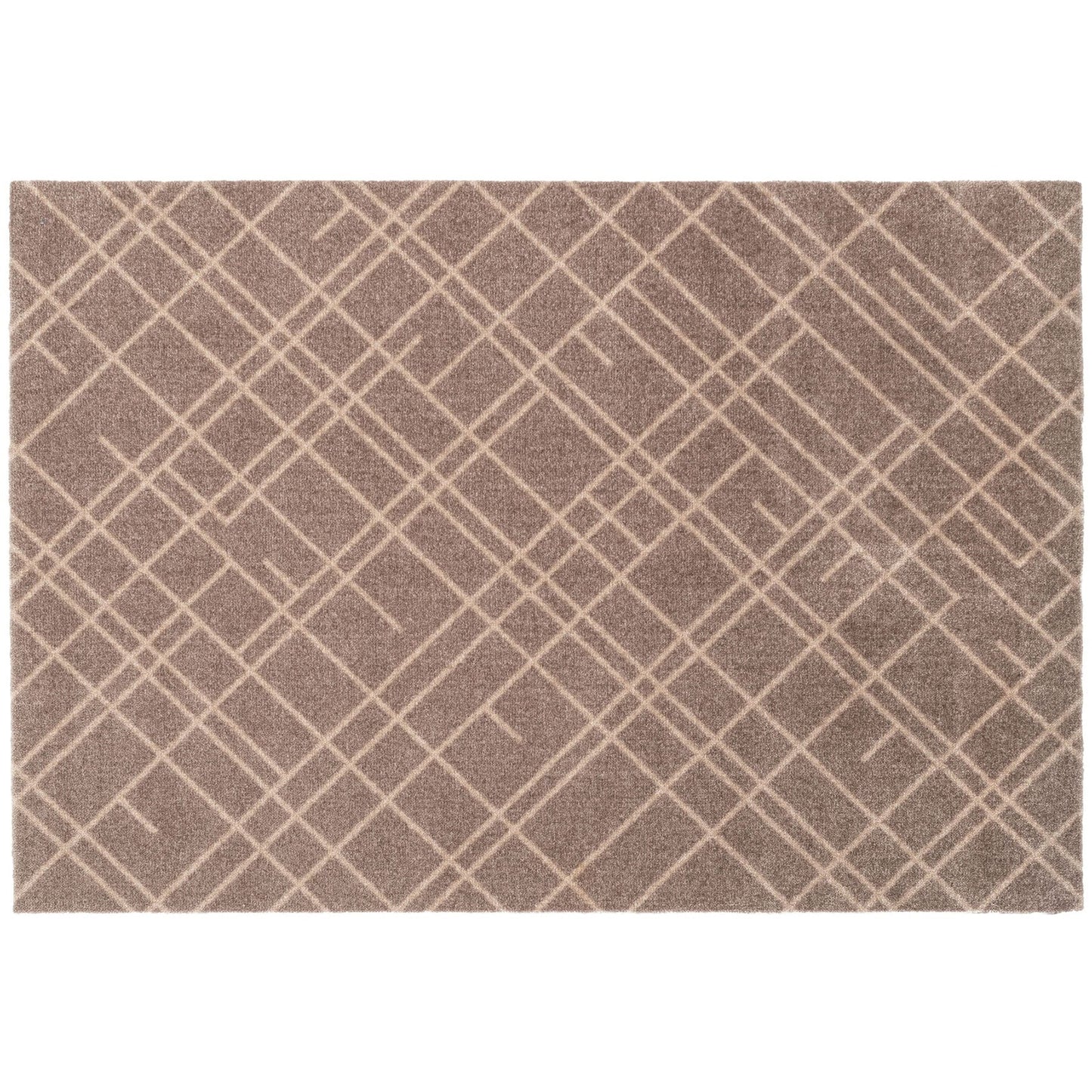 GULVMÅTTE 90 X 130 CM - LINES SAND/BEIGE