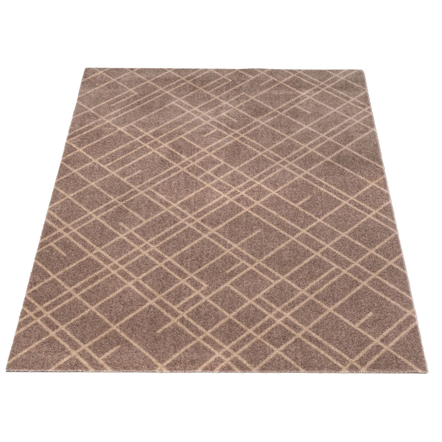 GULVMÅTTE 90 X 130 CM - LINES SAND/BEIGE