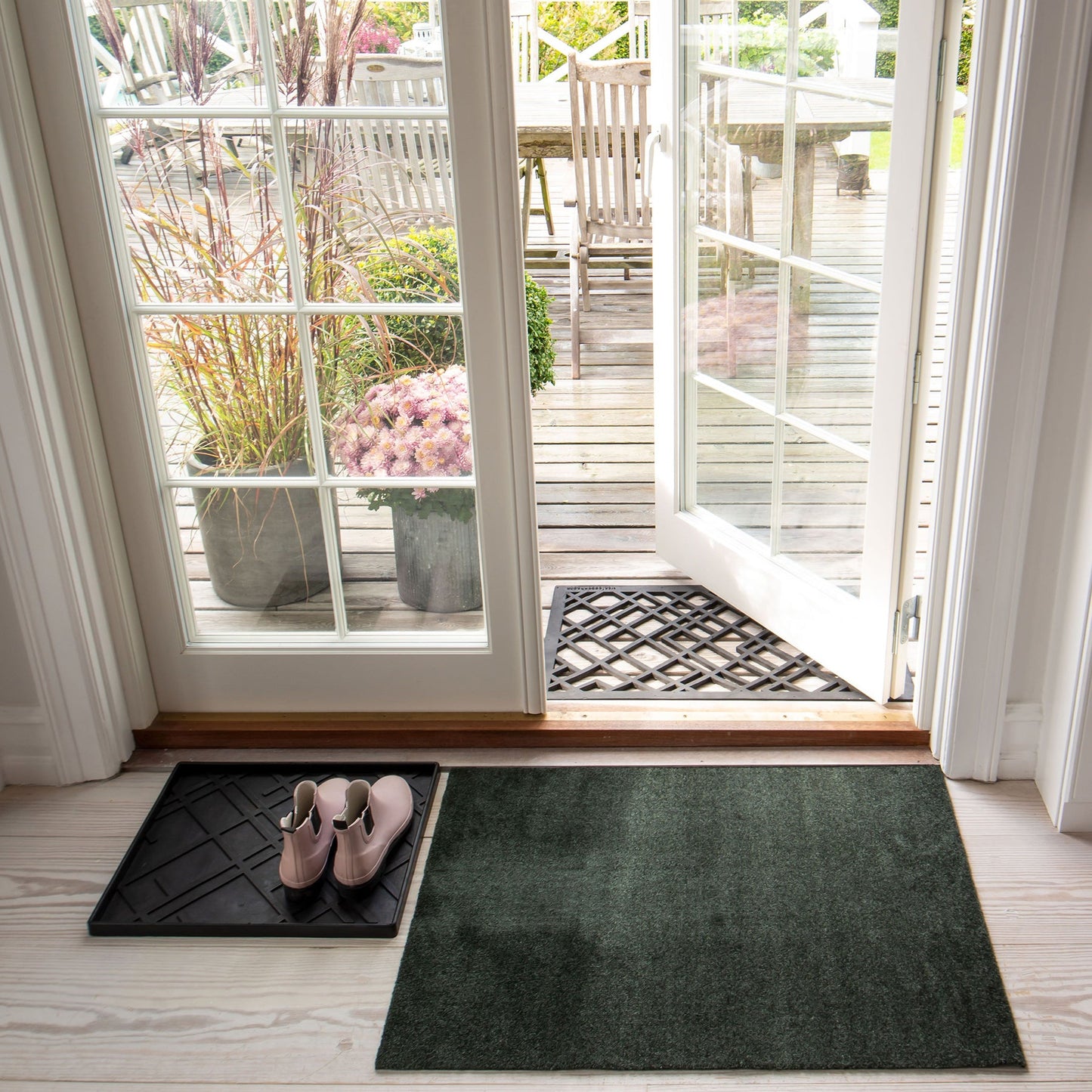 GULVMÅTTE 60 x 90 cm - UNI COLOR DARK GREEN