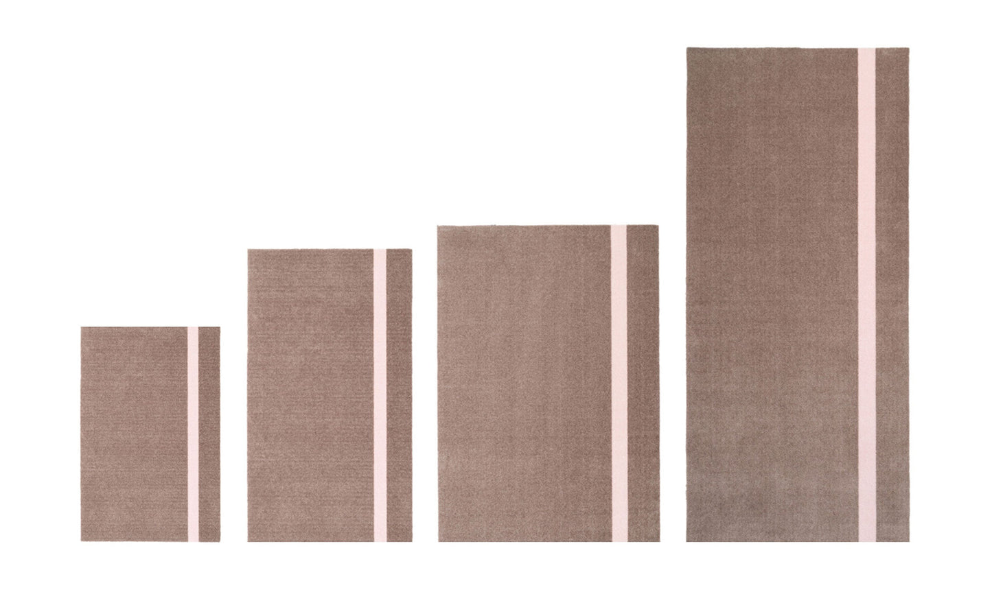 STRIPES VERTIKAL - SAND/LYS ROSE