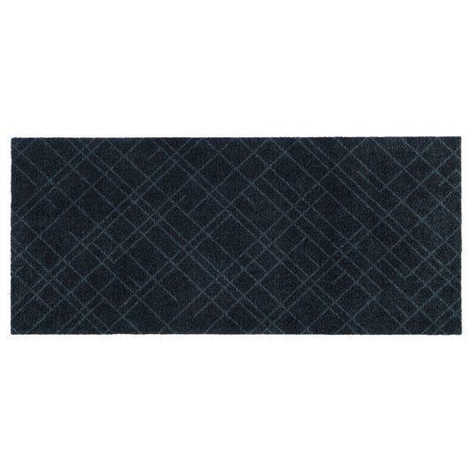 GULVMÅTTE 67 x 150 CM - LINES DARK GREY