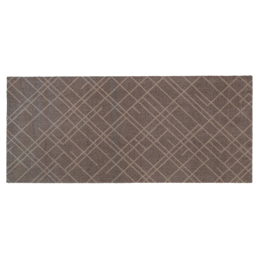 GULVMÅTTE 67 x 150 CM - LINES SAND/BEIGE