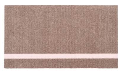 STRIPES VERTIKAL - SAND/LYS ROSE