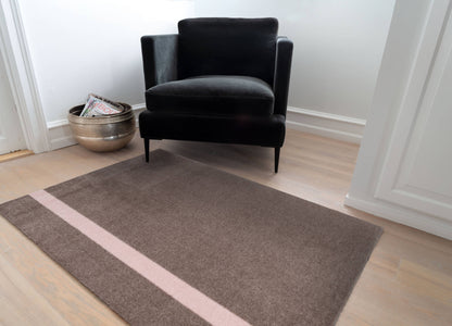 STRIPES VERTIKAL - SAND/LYS ROSE
