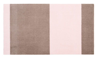STRIPES HORISONTAL - SAND/LYS ROSA