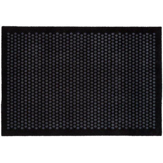 GULVMÅTTE 90 x 130 CM - DOT SORT/GRÅ