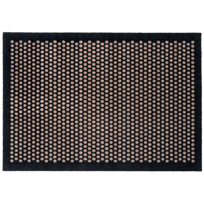 TÆPPE/MÅTTE 90 x 130 CM - DOT SORT/SAND