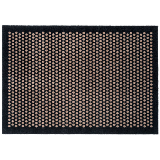 TÆPPE/MÅTTE 90 x 130 CM - DOT SORT/SAND
