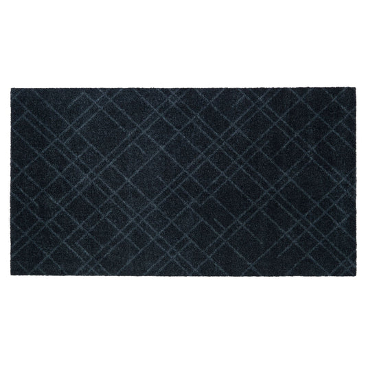 GULVMÅTTE 67 x 120 CM - LINES DARK GREY