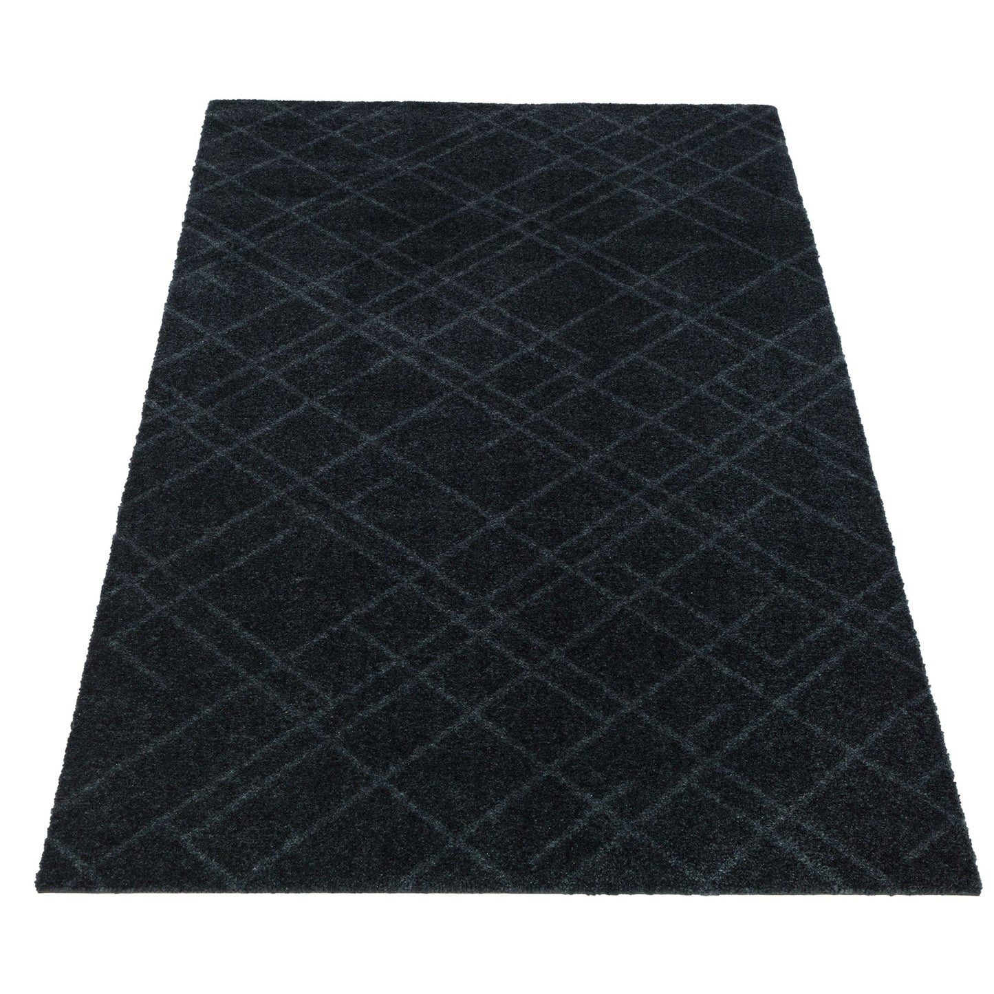 GULVMÅTTE 67 x 120 CM - LINES DARK GREY