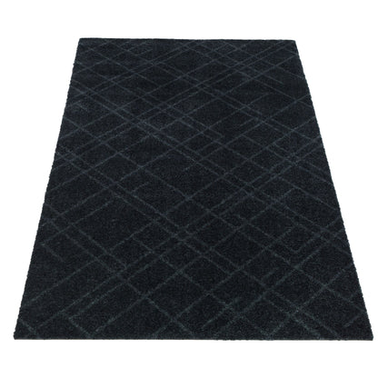 GULVMÅTTE 67 x 150 CM - LINES DARK GREY