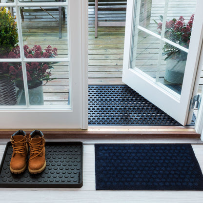 GULVMÅTTE 40 x 60 CM - DOT DARK BLUE