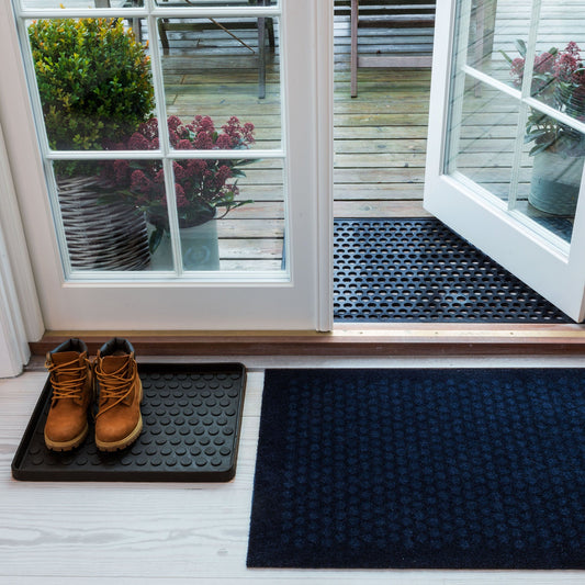 GULVMÅTTE 67 x 200 CM DOT DARK BLUE