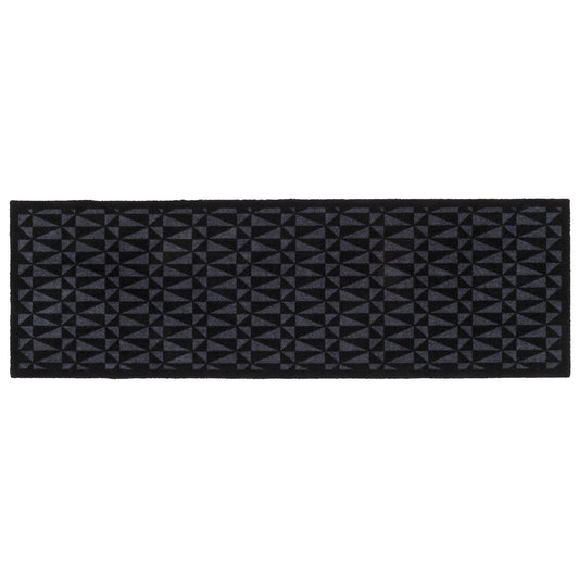 GULVMÅTTE 67 x 200  CM - GRAPHIC/BLACK