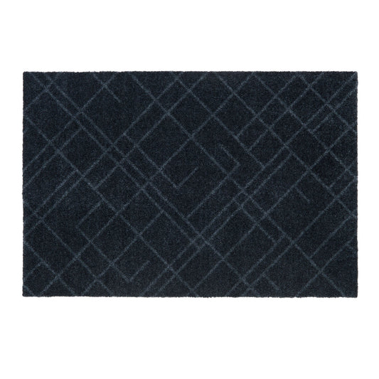 GULVMÅTTE 60 x 90 CM - LINES DARK GREY