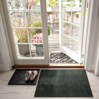 GULVMÅTTE 60 x 90 cm - UNI COLOR DARK GREEN