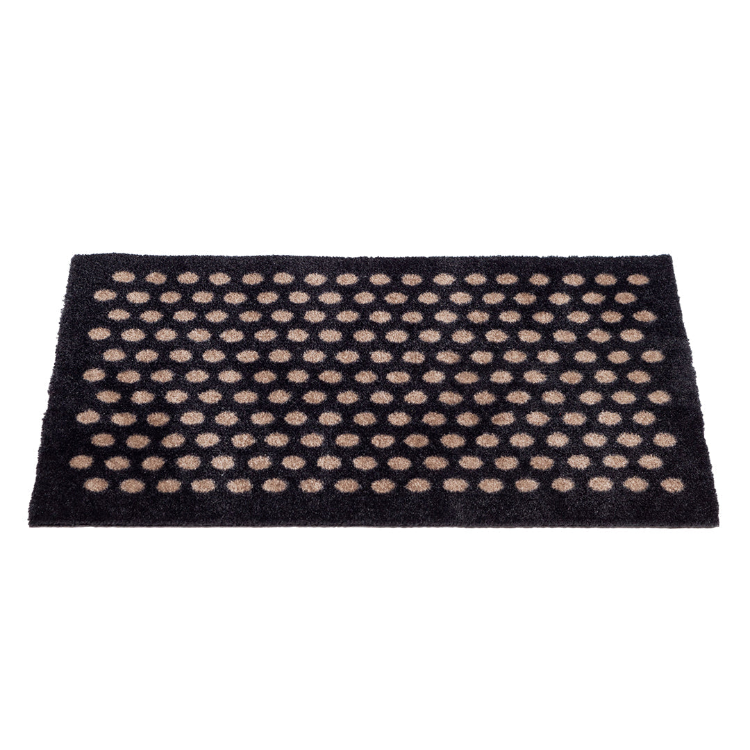 GULVMÅTTE 40 x 60 cm - DOT SORT/SAND