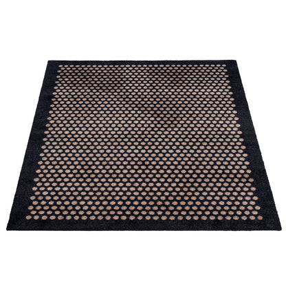 TÆPPE/MÅTTE 90 x 130 CM - DOT SORT/SAND