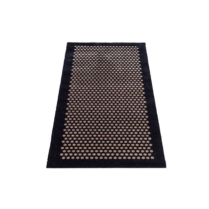 TÆPPE/MÅTTE 67 x 150 CM - DOT SORT/SAND