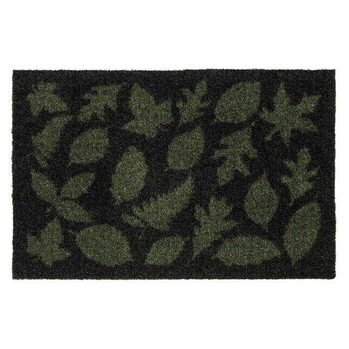 GULVMÅTTE 40 x 60 CM - LEAVES/DARK GREEN