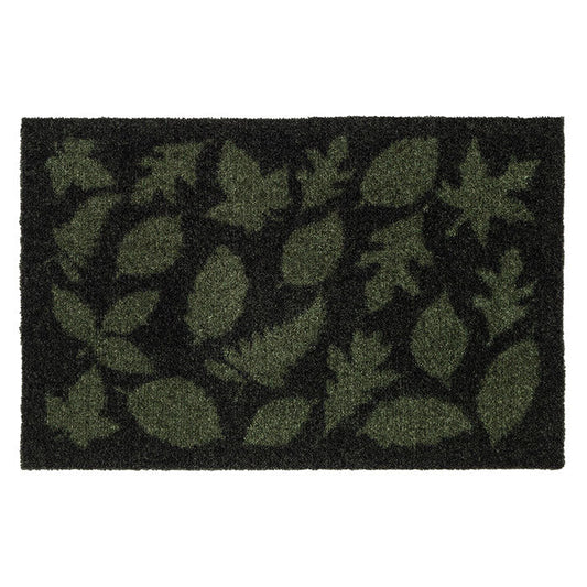 GULVMÅTTE 40 x 60 CM - LEAVES/DARK GREEN