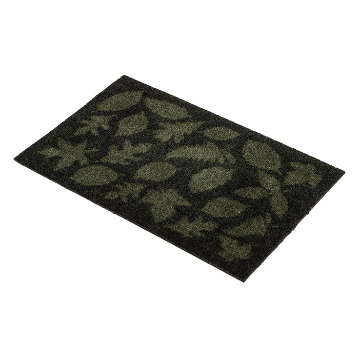 GULVMÅTTE 40 x 60 CM - LEAVES/DARK GREEN